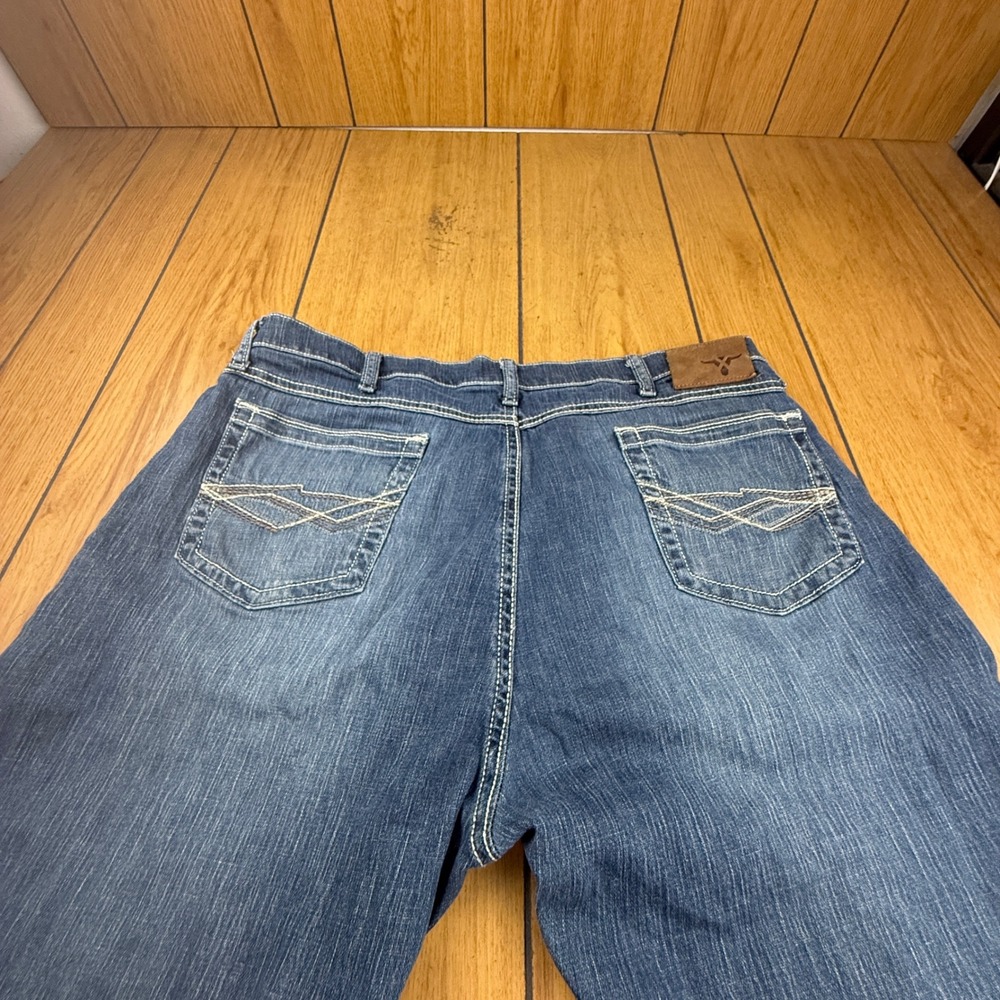 Wrangler 20X Style 42 Vintage Boot Jeans Mens 38x34 Blue Denim Western Cowboy - Picture 8 of 15